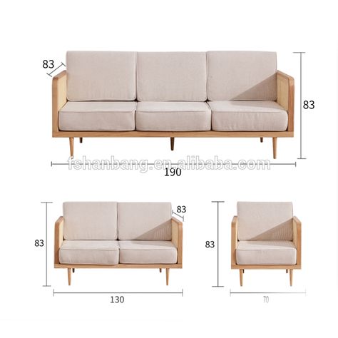 Simple Sofa Set, Cane Sofa Set, Cane Sofa Living Rooms, Nordic Sofa Living Room, Contemporary Sofa Set, Sofa Scandinavian Style, Wooden Frame Sofa, Minimal Sofa, Nordic Sofa