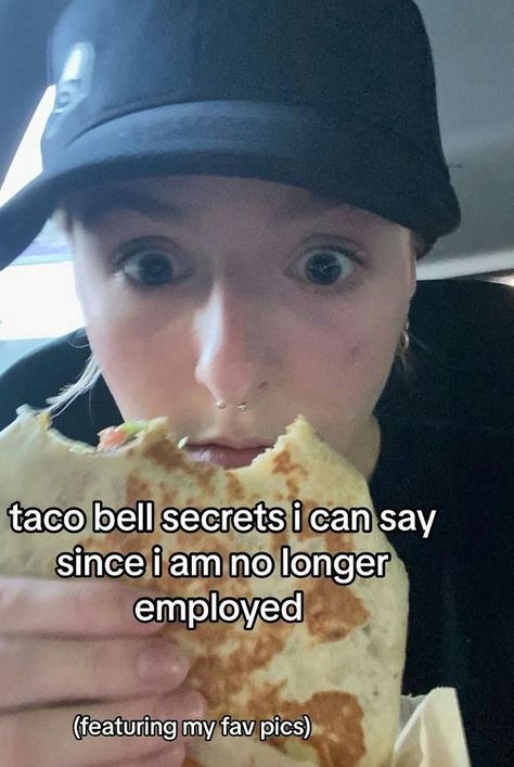 ‘Y’all really cut 'em after they’re in the package? That’s kinda wild lol' Taco Bell Secret Menu Items, Taco Bell Secret Menu, Fried Pasta, Katie Brown, Starbucks Store, Secret Menu Items, Cinnamon Twists, Nacho Cheese Sauce, Chipotle Sauce