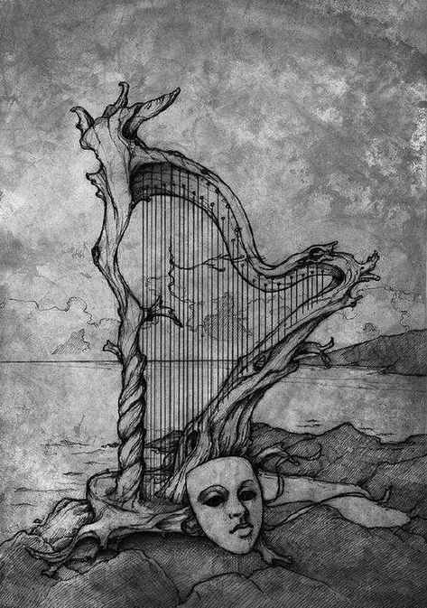 Music Drawing Ideas, Drawing Ideas Sketch, Tiefling Bard, Music Drawing, Ideas Sketch, Music Drawings, Art Tools Drawing, Mystical Art, Artistic Expression