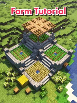 🍁 stone farm inspiration! build tutorials on my youtube channel, link... | minecraft | TikTok Farm Inspiration, Welcome Home, My Youtube Channel, Youtube Channel, Minecraft, Link In Bio, Stone