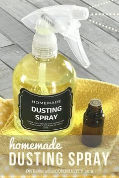 Dusting Spray, Clean Baking Pans, Essential Oil Spray, Essential Oils Cleaning, Deep Cleaning Tips, Cleaning Stuff, Homemade Cleaners, Homemade Cleaning Products, Homemade Products