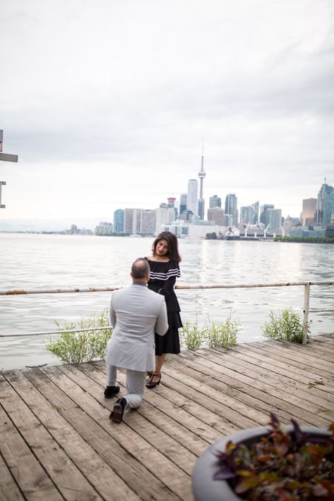 Toronto Proposal Ideas, Toronto Proposal, Creative Proposal Ideas, Creative Proposals, Toronto Skyline, Proposal Photography, Perfect Proposal, Engagement Proposal, Couple Wedding Rings