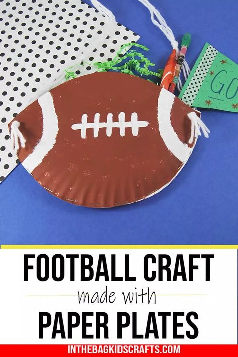 Easy and Exciting Sports Crafts for Kids: Perfect for All Ages! Football Crafts Kids, Sports Crafts For Kids, Super Bowl Crafts, Bowl Craft, Game Time Snacks, Soccer Crafts, Sports Crafts, Flowers For Valentines Day, Football Crafts