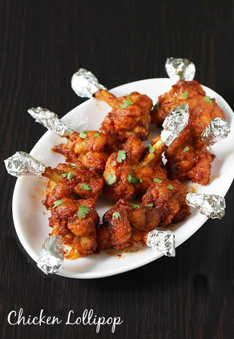 chicken lollipop recipe - how to make chicken lollipop Chicken Lollipop, Lollipop Recipe, Chicken Lollipops, Spicy Appetizers, Chicken Snacks, Chicken Appetizers, Indian Recipe, Indian Snack Recipes, Indian Food Recipes Vegetarian