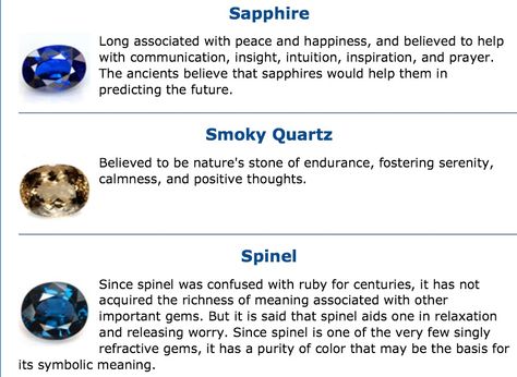 # Sapphire # Smoky Quartz # Spinel # gemstone meaning Spinel Meaning, Abc Order, Spinel Gemstone, Gemstone Meanings, Pet Rocks, Practical Magic, Crystal Meanings, Rocks And Gems, Rock Hounding