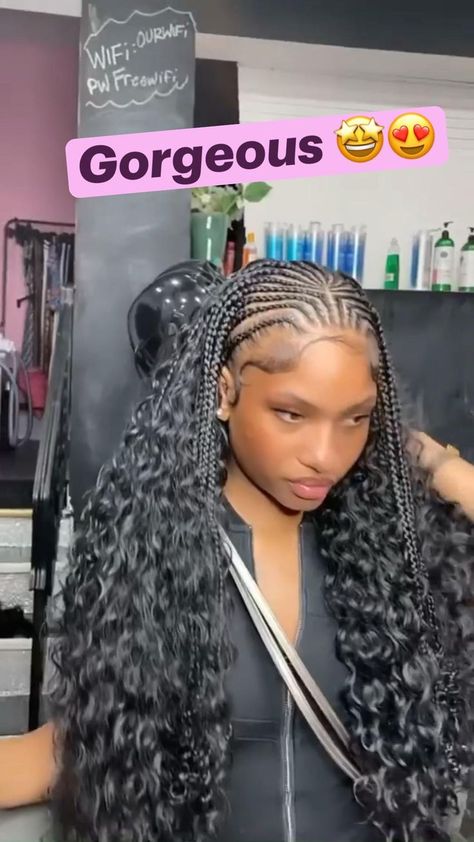 Feed In Braids, Feed In Braids Hairstyles, Birthday Hairstyles, Goddess Braids Hairstyles, Faux Locs Hairstyles, Box Braids Hairstyles For Black Women, Braided Cornrow Hairstyles, Braids Hairstyles Pictures, Feed In Braid