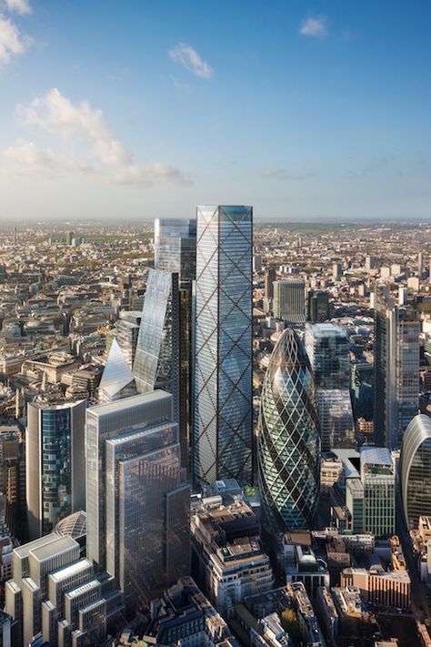 Plans For Tallest Building In City Of London Unveiled - 1 Undershaft will be by the Cheesegrater. Tower City, London Square, Skyscraper Architecture, City Of London, London Skyline, Financial District, London Photos, London City, Architectural Digest