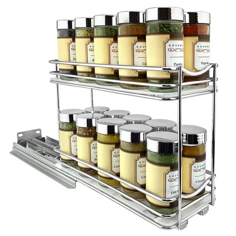 Spice Rack Tray, Spice Storage Solutions, Drawer Spice Rack, Spice Rack Organization, Pull Out Spice Rack, Upper Cabinet, Spice Holder, Upper Kitchen Cabinets, Spice Drawer