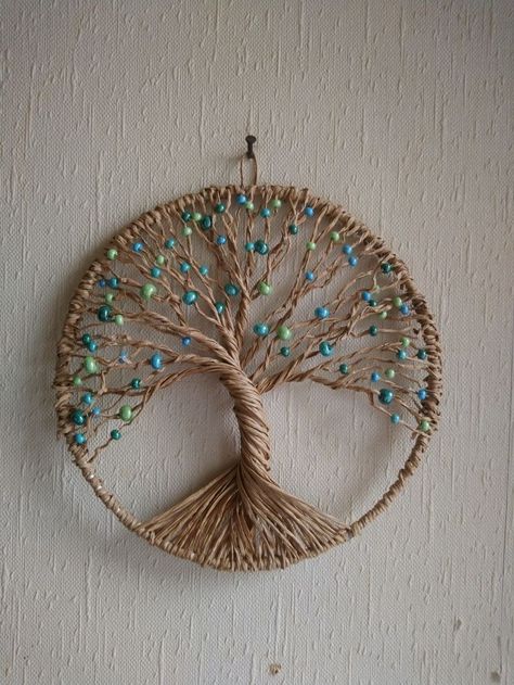 Tre Kunst, Dream Catcher Patterns, Dream Catcher Craft, Macrame Knots Pattern, Jute Crafts, Macrame Wall Hanging Patterns, Rope Crafts Diy, Rope Crafts, Macrame Patterns Tutorials