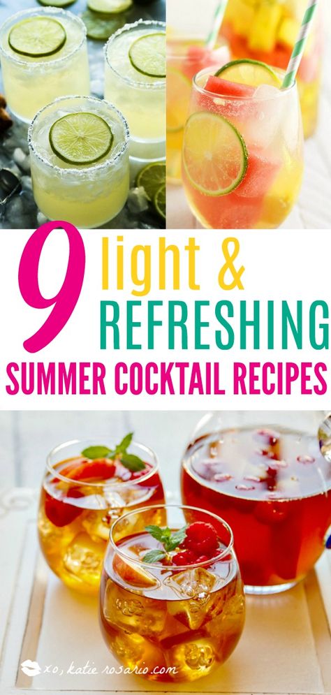 Picnic Cocktails, Light Cocktail Recipes, Light Summer Cocktails, Staple Meals, Celebration Recipes, Simple Cocktails, Staple Recipes, Camping Drinks, Easy Potluck