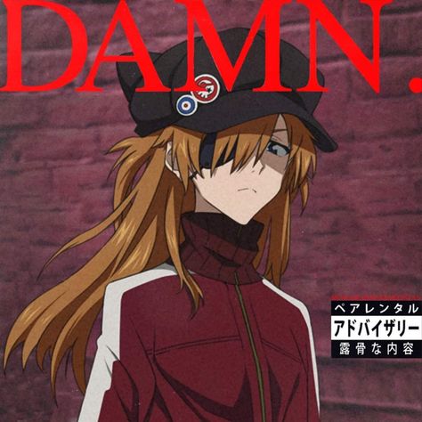 Anime Album Cover Art, Neon Genesis Evangelion Pfp Asuka, Eva Unit 01 Pfp, Evangelion Album Cover, Album Cover Pfp, Anime Album Cover, Damn Album Cover, Scene Kid Art, Album Artwork Cover Art