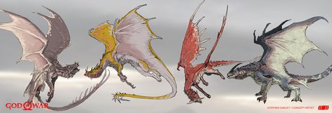 ArtStation - Flying Dragon, Stephen Oakley Dragon Flying, Monster Legends, Flying Dragon, Dragon Sketch, Creature Artwork, Fantasy Props, My Fantasy World, Alien Concept Art, Fantasy Monster