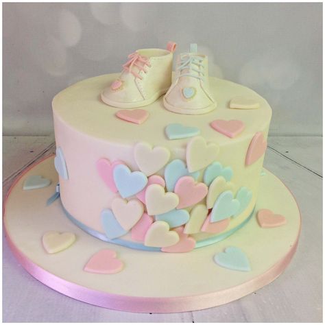 Valentines Gender Reveal, Baby Shower Cake Designs, Pregnancy Gender Reveal, Gender Reveal Party Theme, Baby Gender Reveal Party, Gender Reveal Cake, Baby Themes, Baby Gender Reveal, Baby Shower Cake