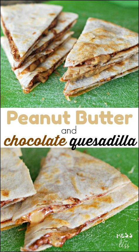 Peanut Butter Quesadilla, Peanut Butter Banana Quesadilla, Nutella And Tortilla Recipes, Nutella Quesadilla, Quesadilla Maker Recipes Ideas, Snack With Tortillas, Sweet Quesadilla Recipes, Fun Quesadilla Recipes, Tortilla Peanut Butter