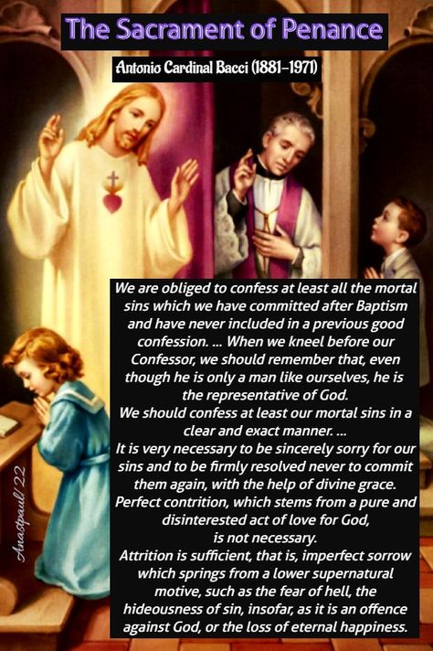 Thought for the Day – 23 February – The Sacrament of Penance – AnaStpaul Catholic Confession, Sacrament Of Penance, Prayer To Jesus, Prayer For Prosperity, Examination Of Conscience, In The Presence Of God, Effective Prayer, The Presence Of God, Names Of Christ