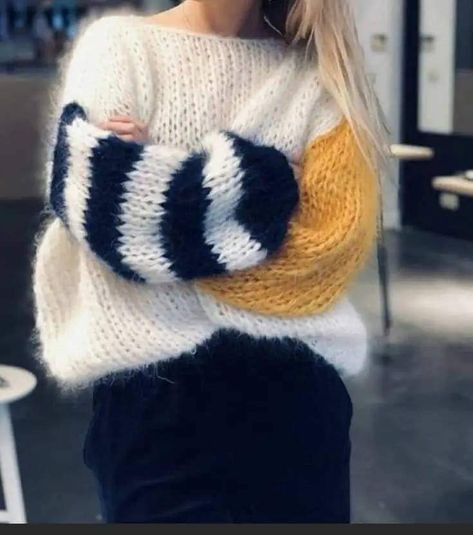 Gilet Crochet, Mohair Knit, Wardrobe Tips, Outfits Chic, Nice Style, Knitting Tutorial, Chic Fashion, Knit Outfit, Easy Crochet Patterns