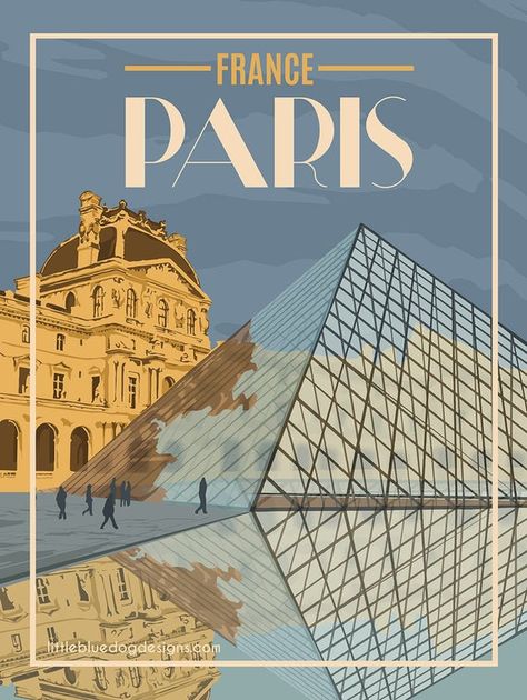 France Vintage, Vintage Travel Poster, France Paris, Travel Poster, Vintage Travel, Paris France, Paris, France, Building