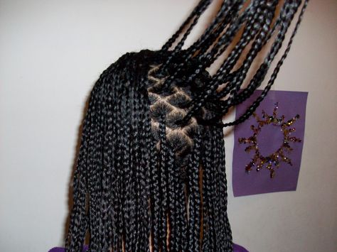 girls hair braids styles | Even using this method, this style took 5 hours to complete. Of course ... Afro Hair Girl, Beads Braids, Scalp Braids, Braided Pony, Small Box Braids, Individual Braids, Blonde Box Braids, Short Box Braids, Long Box Braids