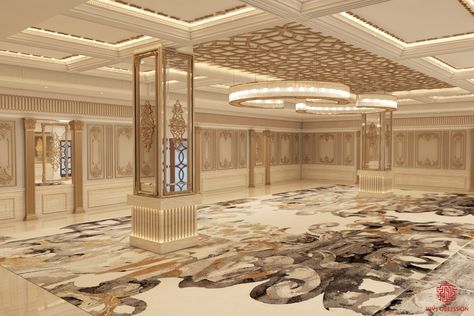 Banquet hall Design by Hive obsession Banquet hall design should be flexible and adaptive to the occasion it is used for. #interiordesignlovers #diylife #homeliving #houseinspiration #decorando #interiorstyled #instainterior #beautifulhomes #mydecorvibe #interiorinspo4all #london #luxury #interiordecorate #interiordecorideas #interiordecore #interiorideas #interiorforyou #interiør #mywestwingstyle #interiordecorate #decortrends #interiorstruly #livingdecor #homestylinginspo #homedesignideas Banquet False Ceiling Design, Banquet Hall Stage Design, Column Design Interior Luxury, Banquet Hall Ceiling Design, Banquet Hall Design Interiors Luxury, Party Hall Interior Design, Banquet Hall Design Interiors, Banquet Hall Design, Column Design Interior