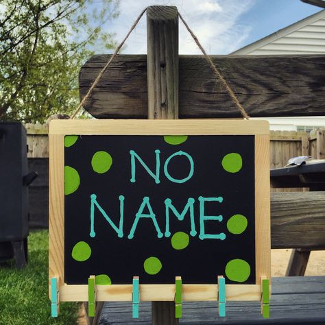 No name board! Cost was only about $5! No Name Board For Classroom, Name Board, Name Boards, School Things, No Name, Second Grade, Teaching Ideas, Baby Shower, Novelty Sign