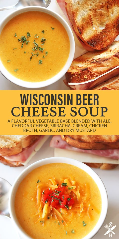 Beer Cheese Soup Instant Pot, Wisconsin Beer Cheese Soup Recipes, Wisconsin Cheese Soup Recipe, Beer And Cheddar Soup, Beer Cheese Soup Crockpot, Wisconsin Cheese Soup, Wisconsin Beer Cheese Soup, Beer Cheese Soup Recipes, Beer Soup