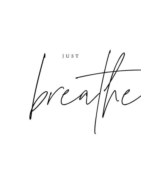 Just Breathe Drawing, Just Breathe Tattoo, Breathe Quotes, Butterfly Tattoos On Arm, Inspiring Aesthetic, Magnolia Tattoo, Wrist Tattoo Ideas, Breath Work, Inspirational Quotes Background