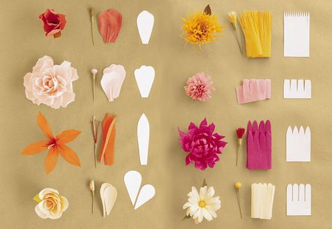 Paper Flowers Diy Wedding, Paper Flowers Wedding Bouquet, Crepe Paper Flowers Diy, Diy Fleur, Fleurs Diy, Paper Flowers Wedding, Crepe Paper Flowers, Paper Flowers Craft, Paper Flower Wall