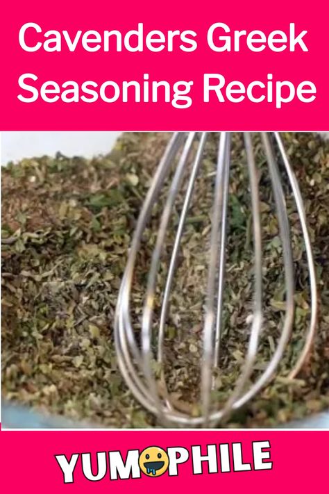 Cavenders Greek Seasoning Recipe Cavender's Greek Seasoning, Cavenders Greek Seasoning Recipe, Greek Seasoning Recipe, Cavenders Greek Seasoning, Greek Spices, Cabbage Casserole Recipes, Greek Yogurt Dips, Homemade Seasoning, Greek Chicken Salad