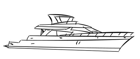 Yacht Yacht Drawing, Yacht Sketch, Super Yachts, Drawings