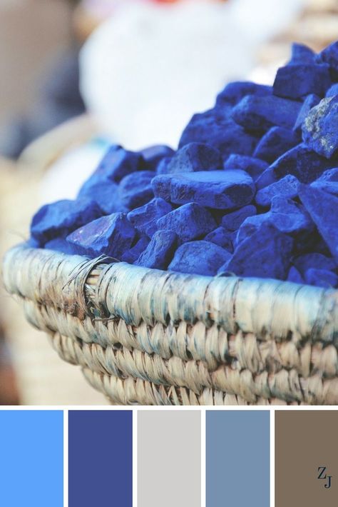 ZJ Colour Palette 670 #colourpalette #colourinspiration Lapis Lazuli Color Palette, Seeds Color, Colorful Paintings Acrylic, Hue Color, Lapis Blue, Color Palate, Color Spectrum, Color Harmony, Color Blending