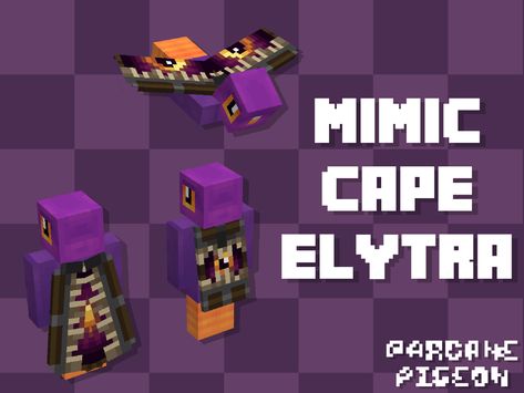 Minecraft Mimic Cape and Elytra by Holly Gregorio Global Community, Minecraft, Cape