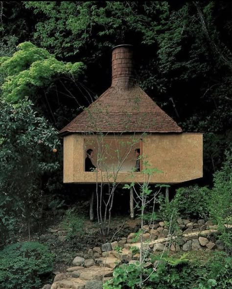 Japanese Tea House, Tree House Designs, Small Buildings, Japanese Architecture, Tree Houses, Small Houses, Tea House, Little House, First Night