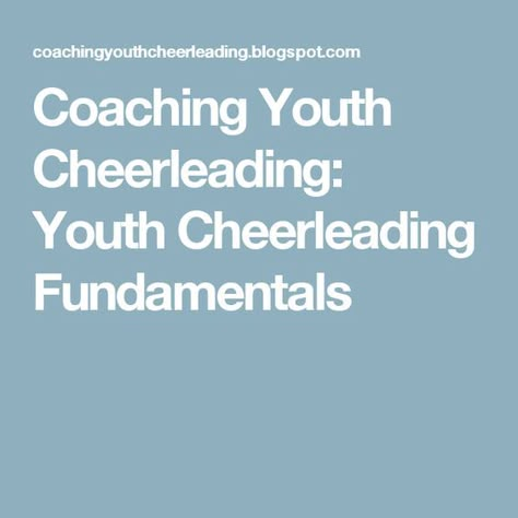 Cheerleading For Kids, Peewee Cheerleading, Peewee Cheer, Cheerleading Skills, Kids Cheerleading, Coaching Youth Sports, Cheerleading Tips, Youth Cheerleading, Cheer Dance Routines