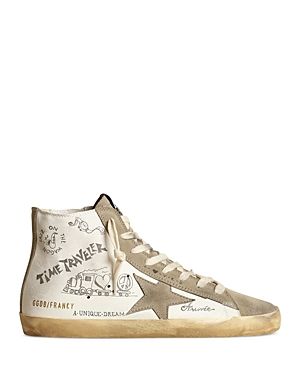 Shop or share your style of the product on ModeSens! Golden Goose Women's Francy High Top Lace Up Sneakers-Shoes Golden Goose Francy, Pink High Tops, Golden Goose Sneakers, Golden Goose Deluxe Brand, Leather High Tops, Lace Up Sneakers, Sneakers Blue, Custom Sneakers, Sneakers Online