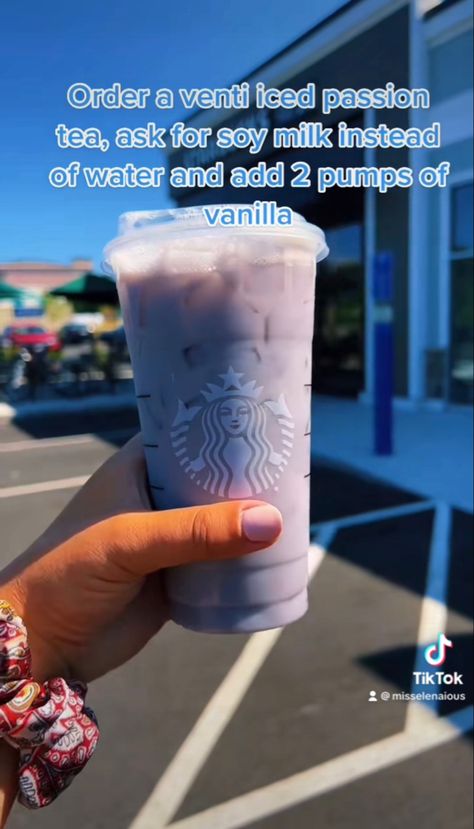 Starbucks Drinks Slushie, Starbucks Milk Tea, New Boba Drink At Starbucks, Vegan Drinks At Starbucks, Vanilla Starbucks Drinks, Summer Skies Drink Starbucks, Passion Tea Starbucks, Starbucks Passion Tea Drinks, Starbucks Passion Tea