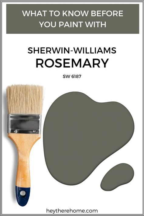 Sherwin Williams Rosemary - A Sophisticated Dark Green Paint Color - A Sohisticated Dark Green Paint Color Sherwin Williams Rosemary Bathroom, Dried Thyme Vs Rosemary Sherwin Williams, Sw Rosemary Coordinating Colors, Sw Dark Green Paint Colors, Sherwin Williams Dark Green Paint Colors, Foxhall Green Sherwin Williams, Sherwin Williams Dark Green, Muted Green Paint, Sherwin Williams Rosemary