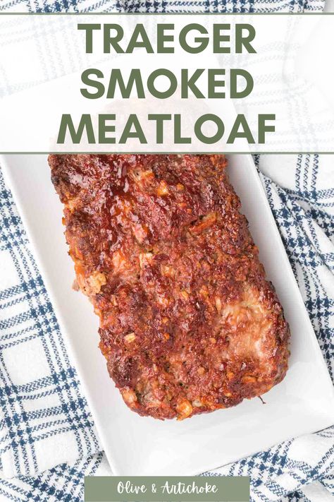 Treager Meatloaf Recipe, Meatloaf On The Smoker, Traeger Meatloaf Recipes, Smoked Meatloaf On Pellet Grill, Gf Meatloaf, Traeger Meatloaf, Meatloaf Temperature, Lamb Meatloaf, Venison Meatloaf