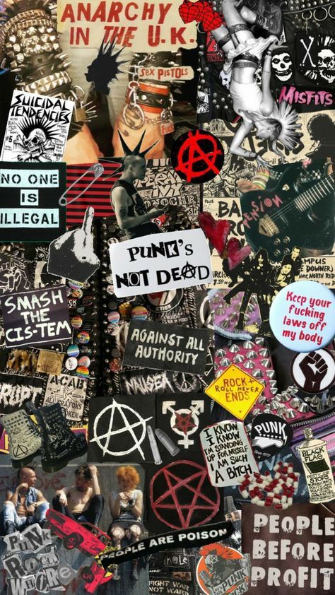 Punk Rock Wallpaper, Punk Background, Punk Collage, Art Punk, Punk Fashion Diy, Punk Wallpaper, Punk Culture, Punk Patches, Arte Punk