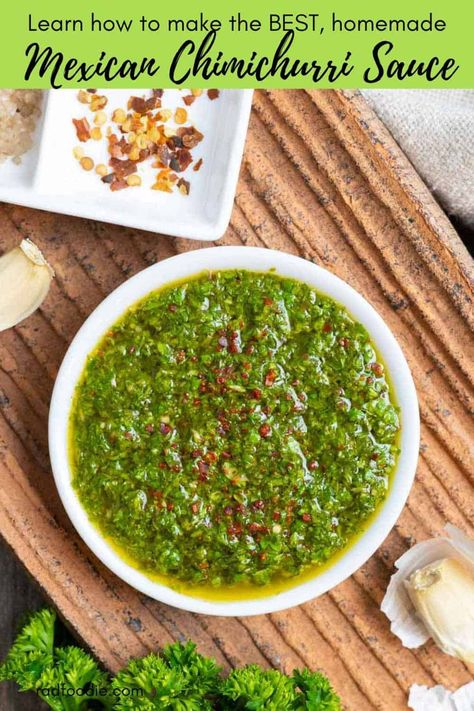 Mexican Chimichurri Sauce with Cilantro Steak Veggies, Cilantro Chimichurri, Mexican Steak, Cilantro Salsa, Verde Sauce, Salmon Spices, Paleo Meal Prep, Chimichurri Recipe, Homemade Mexican