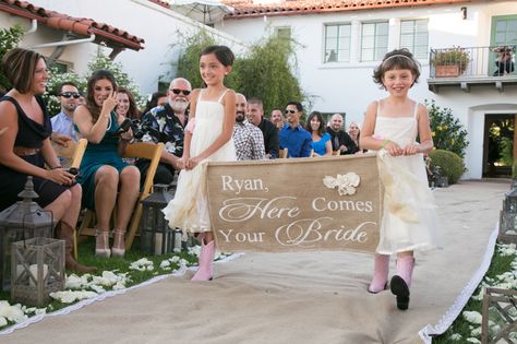 Wood Slices Wedding, Types Of Jobs, Flower Girl And Ring Bearer, Diy Wedding Video, Sign Photography, Rustic Elegant Wedding, Pink Cowboy, Junior Bridesmaids, Ceremony Aisle