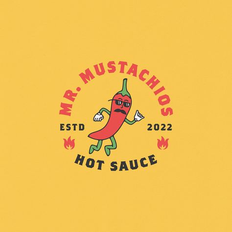 There is nothing that lifts the spirit more than a good taste of chili. Check out some of the best chili logo design ideas to inspire your projects! Hot Sauce Logo Design, Chili Logo Design, Sauce Logo Design, Chilli Logo Design, Hot Sauce Branding, Spicy Logo, Hot Sauce Logo, Chili Logo, Iryna Yermolova