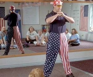 American Flag Pants Rex Kwon Do, American Flag Pants, Martial Arts Gear, Martial Arts Clothing, Roundhouse Kick, Funny Couple Halloween Costumes, Napoleon Dynamite, Fitness Dance, Rio Olympics