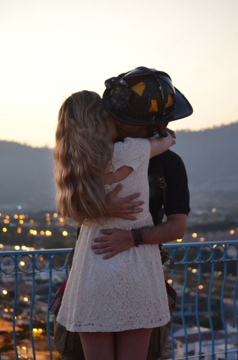 Love #firefighter couple light a vintage - #blonde #city amor, #hair Firefighter And Nurse Couple, Firefighter Couple Pictures, Firefighter Couple, Firefighter Boyfriend, Utah Mom, City Couple, Vintage Blonde, Couple Fashion, Marriage Goals