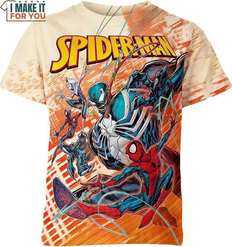 Venomverse Symbiote Spider Man Marvel Comics Shirt, Marvel Super Heroes Gifts Check more at https://imakeitforyou.com/product/venomverse-symbiote-spider-man-marvel-comics-shirt-marvel-super-heroes-gifts/ Symbiote Spider Man, Spider Man Marvel, Superhero Man, Spider Shirt, Spiderman Kids, Superhero Gifts, Marvel Gifts, Comics Marvel, Cartoon Gift