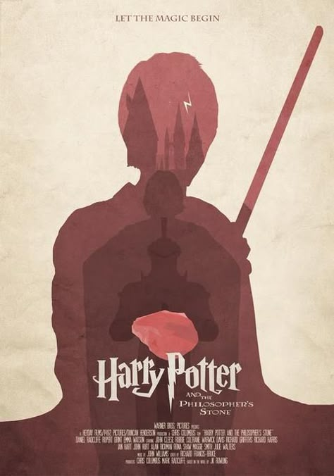 Harry Potter And The Philosophers Stone Poster, Harry Potter Poster Art, Harry Potter Theatre, Harry Potter Stone, Evil Magician, Harry Potter Posters, Disney Silhouette Art, Welcome To Hogwarts, Harry Potter Poster