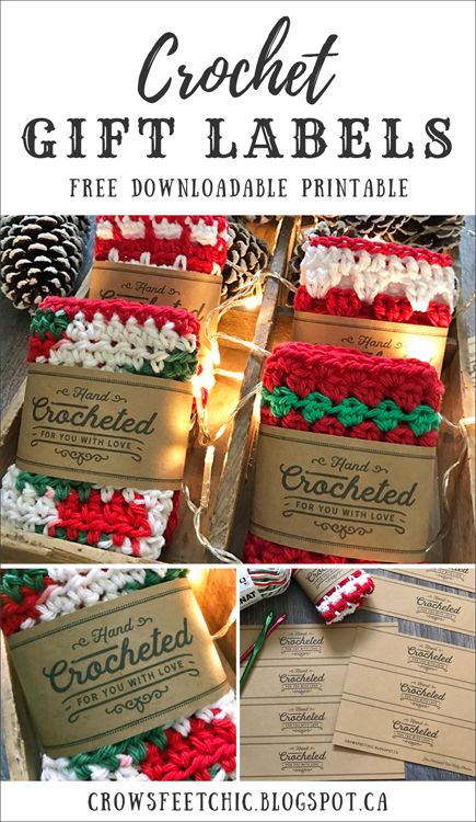 Free Printable Labels For Handmade Items, Crochet Labels, Handmade Labels, Crochet Dishcloth, Labels Printables Free, Crochet Business, Crochet Gift, Crochet Kitchen, Free Labels