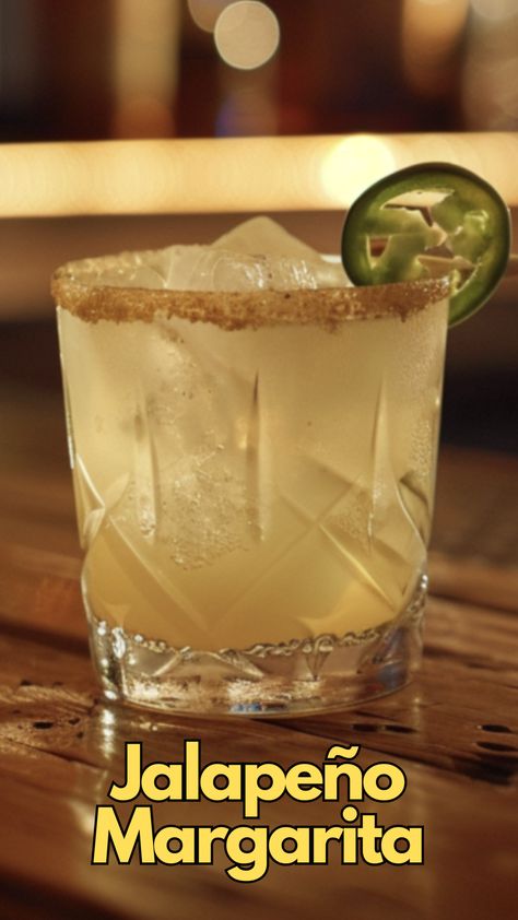 This cocktail is a thrilling ride for your taste buds. You get the initial freshness of lime, the sweetness of the agave syrup, and then the jalapeño slices in to introduce a gentle heat that dances around the edge of being too spicy. #JalapeñoMargarita via @mybartender Margarita Spicy, Raspberry Margarita, Flavored Margaritas, Margarita Salt, Jalapeno Margarita, Merry Berry, Mango Margarita, Watermelon Margarita, Strawberry Margarita