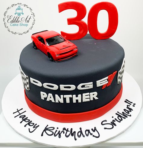 Dodge Srt, Masculine Design, Car Cake, Edible Art, Cake Shop, Cake Art, Dodge Charger, Dodge, Birthday Cake