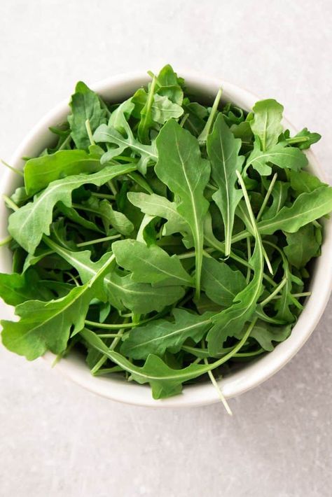 We can’t get enough of this easy arugula salad recipe.   #arugula #saladrecipes #salads Food For Heart Health, Easy Arugula Salad, Homemade Honey Wheat Bread, Green Shots, Build A Sandwich, Simple Arugula Salad, Wheat Bread Recipes, Food For Heart, Massive Garden