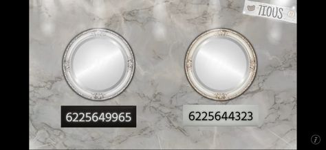 Mirror Decals, Bloxburg Decals Codes, Bloxburg Decals, Circular Mirror, Round Mirror, Coding, Mirror, Pins